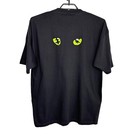 Vintage Cats Broadway Musical 1981 T-shirt Sz Xl Black 80s Cat Eyes Play Cotton