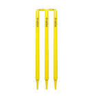 Bratla Cricket Stumps Wicket Neon Yellow High Quality Wooden Stumps Pack Of 3