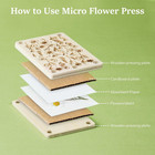 Mini Flower Press Kit 2 5x4 Inch Portable Pocket Plant Leaf Drying Craft Tool