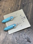 Barse Prism Earrings- Turquoise Magnesite- Sterling Silver- Nwt