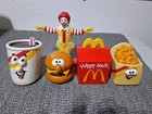Lot Of 5 90s Mc Donald s Happy Meal Toys Drink  Happy Meal  Fries  Hamburger Ron