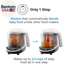 One Step Baby Food Maker Deluxe     Auto Shut Off  Dishwasher Safe Cooker And Blen