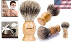 Ergonomic 100  Badger Hair Shaving Brush For A Superior Grooming Experience
