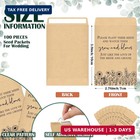 100 Set Wedding Favors For Guests Bulk Include 100 Pcs Self Adhesive See