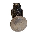 Vintage Wise Old Owl Sterling Silver  Miniature Rattle 