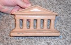 Pair Of Antique Cast Iron Greek Roman Doric Neoclassical Column Bookends