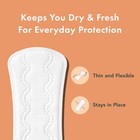 Rael Panty Liners For Women  Organic Cotton Cover - Regular 44 Count