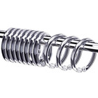 12 Piece Plastic Locking Hook Set Easy Gliding Shower Curtain Rings Clear