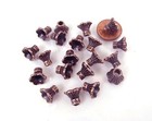 10 Antique Copper Pewter Petal Bell Flowers Caps Beads 9x10mm