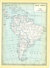 1937 National Atlas Vintage Map Pages - South America Map On One Side And Eur   