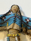 Antique Native American Lakota  sioux  Indian Beaded Doll  18 Inches  Late 1800s