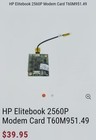 Hp Laptop Modem Sps  461749-001