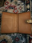 Vtg Coach Planner Agenda Notebook Cover 3 5x5 5 Jacquard Gold Leather Trim Vg Co