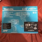 Makita 18v Lxt Cordless Combo Kit Ct225syx Xdt11 xfd10