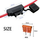 10 Gauge Fuse Holder - 10 Awg Inline Fuse Holder With 40 Amp Atc Blade Fuses  4p