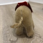 Vintage Steiff Mohair Baby Elephant 4    Red Collar