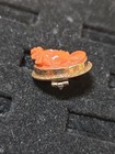 Antique 10k Yellow Gold Carved Coral High Relief Cameo Brooch 3 3 Gm 