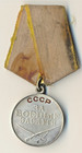 Soviet Russian Star Order Red Medal Badge Courage Bravery With Document   2326 