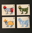 Goat Usa Stickers - Pick Your Chosen Goat   40 Choices 