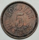 Banner Pool Parlor Los Angeles  Ca  Good For 5 Cents In Trade Token