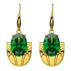 Marvel X Rocklove New  loki  Chestplate Dangle Earrings 14k Gold Plated Silver