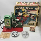 Disney 1934 Mickey Mouse 16mm Keystone Green Movie Projector Boxed Set - Tested