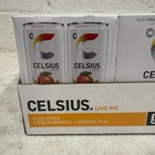 24-pack Celsius Peach Mango Green Tea Fizz-free Essential Energy Drink 12floz