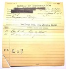 Antique 1914 Los Angeles Police Department Booking Sheet San Quentin Prison