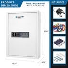 Barska 100 Key Safe Digital Electronic Cabinet Security Lock Storage Box Ax13262