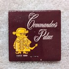 Vintage Feature Matchbook Commander s Palace New Orleans Louisiana Unstruck