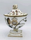 Blind Earl 19th Century Chamberlain Worcester Botanical Lidded Tureen On Plinth