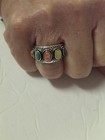 Carolyn Pollack Relios Silver 5 Stone Multi Gemstone Ring Size 8 New 