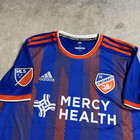 Adidas Fc Cincinnati 2019 Mls Inaugural Game Season Mercy Health Soccer Jersey