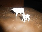 Vintage Hagen Renaker Ceramic Miniature Figurines Mama Sheep   Baby Lamb