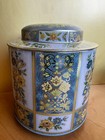 Vintage Tin With Lid Designed By Daher In Nyc Made In England Floral