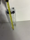 Vintage Art Deco Optic Swirl Glass Cocktail Martini Shaker Chrome Lid