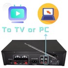 18w Ac110v 220v 2 Channl Home Car Amplifier Mp3 Bluetooth Speaker Usb Tf Radio
