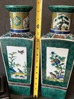 Pair Vintage Kutani Porcelain Vases Japan Lamps With Custom Documents From 1966