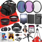 58mm Camera Accessory Bundle For Canon Eos Rebel T7 T6 T5 T3   Wide Angle Lens 