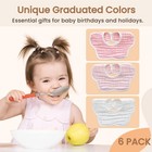 Baby Drooling Towel  Snap Bibs  Muslin Bibs  6 Pack  Adjustable  Soft Cotton    