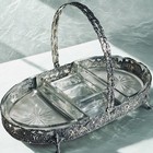Incredible Rare Solid Sterling Silver Victorian Repousse Serving Tray basket 10   