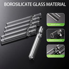 6 Borosilicate Glass Tubes 4 Inches Long Transparent Suitable For Glassblowing  