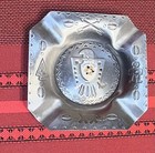 Vintage Geauga Lake Amusement Park Ohio Souvenir Indian Symbol Ashtray Rare