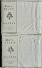 Lots Of 6 Martex Royal Legacy Twin flat Sheet Sesame white 250 300tc Old Stock 