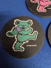 Vintage 90s Grateful Dead Dancing Bear Coasters Set Of 3