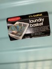 Vintage 1991 Rubbermaid Laundry Basket 2965 Teal Green 1 25 Bushel Made In Usa