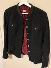 Women s Jacket G  ssl Premium Elegant Black Burgundy Lining 36 Oktoberfest Costume