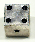 Vintage Taxco Mexico Ap Sterling Silver Single Dice 7 4g