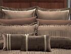 Royal Hotel Janet Jacquard 7 Pc Duvet Cover 100  Luxury Brown Geometric Bedding