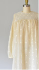 1960s Designer Helen Whiting Linen Polka Dot Trapeze Style Mod Baby Doll Dress